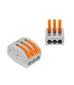 Inne akcesoria audio-wideo - Złączka elektryczna automatyczna WAGO na 3, 32A, 250V - miniaturka - grafika 1