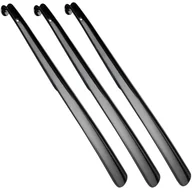 Akcesoria podróżnicze - 3x Długa plastikowa łyżka do butów coccine czarna 60 cm - miniaturka - grafika 1