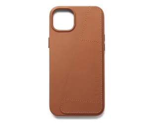 Mujjo FullLeatherWallet Case iPhone 14 Plus/15 Plus MagSafe tan - Etui i futerały do telefonów - miniaturka - grafika 1