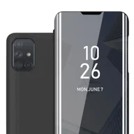 Etui i futerały do telefonów - Etui Cadorabo kompatybilne z Samsung Galaxy A71 4G w kolorze TURMALINE BLACK - Lustrzane etui ochronne Clear View - Ultra Slim Case Etui z funkcją podstawki 360 stopni w stylu klapki książki - miniaturka - grafika 1