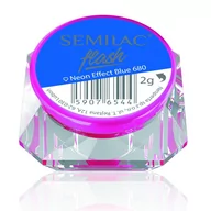 Żele do paznokci - Semilac Pyłek Flash Neon Effect Intense Blue 680 SA041 - miniaturka - grafika 1