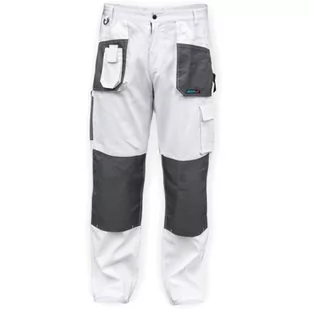 Dedra Spodnie ochronne BH4SP-M Biały rozmiar M/50) BH4SP-M BH4SP-M - Odzież robocza - miniaturka - grafika 1