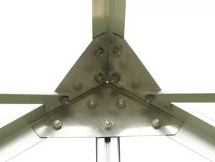VITAVIA szklarnia ogrodowa Uranus 11500, srebrna (11.5 m2, 2.7 m x 4.45 m) + baza - Szklarnie ogrodowe - miniaturka - grafika 3