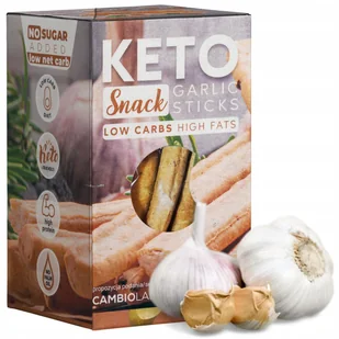 DIETA KETOGENICZNA Keto Paluszki Czosnkowe 75g - Paluszki - miniaturka - grafika 1