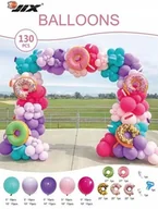 Baby shower i roczek - BALONY GIRLANDA DEKORACJA URODZINY ROCZEK 130szt - miniaturka - grafika 1