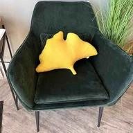 Poduszki dekoracyjne - Poduszka Duża Żółta Liść Ginkgo Biloba Miłorząb - miniaturka - grafika 1