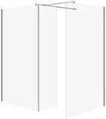 Kabiny prysznicowe - Cersanit kabiny walk-in SET B804: Kabina walk-in MILLE z ruchomą ścianką chrom 100x90x30x200 S601-191 - miniaturka - grafika 1