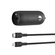 Ładowarki samochodowe - Ładowarka samochodowa Belkin, 30w, Usb-c - miniaturka - grafika 1