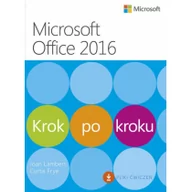 Aplikacje biurowe - APN PROMISE Microssoft Office 2016 Krok po kroku - Lambert Joan; Curtis Frye - miniaturka - grafika 1