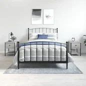 Szafki nocne - Stoliki nocne, 2 szt., szary dąb sonoma, 34x35,5x45 cm Lumarko! - miniaturka - grafika 1