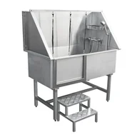 Meble kosmetyczne - Stacja mycia zwierząt 600mm Dog Grooming Bath Steel - miniaturka - grafika 1