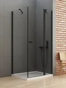 Kabiny prysznicowe - New Trendy Czarna kabina prysznicowa prostokątna 80x110 K-4360 New Soleo Black - miniaturka - grafika 1