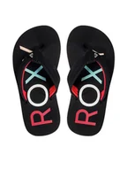 Buty dla dziewczynek - Roxy Japonki ARGL100281 Czarny - miniaturka - grafika 1