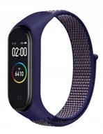 Akcesoria do smartwatchy - Opaska zamienna nylonowa do xiaomi mi band 3/4/5/6 w kolorze granatowym - miniaturka - grafika 1
