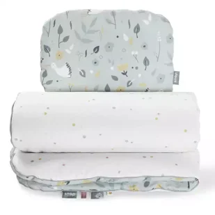 Pościel komplet kołderka i poduszka Flower birds baby - Snap the moment (F) - Zabawki interaktywne dla dzieci - miniaturka - grafika 1