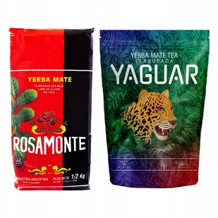 Yerba Mate Rosamonte + Yaguar 2x500g 1kg - Yerba Mate - miniaturka - grafika 1