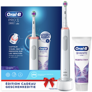 Szczoteczki elektryczne - Braun Oral-B Pro 3 3800 3D Biały - miniaturka - grafika 1