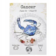 Bransoletki - Elegancka Bransoletka Rak - Kamienie Naturalne, Księżyc - miniaturka - grafika 1