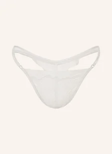 Calvin Klein Stringi Ck Black Floral Lace weiss - Majtki damskie - miniaturka - grafika 1