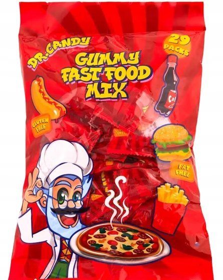 Dr.Candy Gummy Fast Food Mix 201g (29 saszetek)