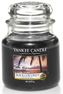 Yankee Candle Black Coconut 411 g Classic średnia świeczka zapachowa (57419-uniw) - Świece - miniaturka - grafika 2