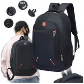 Torby na laptopy - WZMOCNIONY POJEMNY plecak miejski sportowy turystyczny szkolny laptop 30L - miniaturka - grafika 1