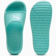 Klapki i japonki damskie - Klapki Puma Divecat v2 Lite Cat 386713-18 zielone - miniaturka - grafika 1