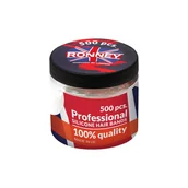 Ozdoby do włosów - ACTIV RONNEY Profesjonalne silikonowe gumki do włosów 500 szt PRZEŹROCZYSTE/TRANSPARENTNE ( R5/T/500) - miniaturka - grafika 1