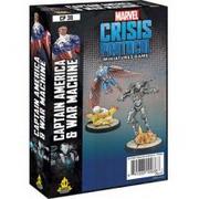 Gry bitewne - Marvel Crisis Protocol. Captain America & War Machine Atomic Mass Games - miniaturka - grafika 1