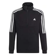 Bluzy dla chłopców - Adidas Bluza chłopięca, czarny/biały, 7 Lat GS8905 - miniaturka - grafika 1