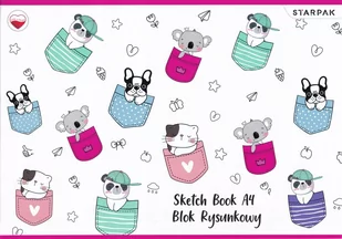 Blok Rysunkowy A4/20k Biały Minisy Starpak 492041 - Podobrazia, bloki, papiery - miniaturka - grafika 1