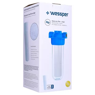 Wessper Pojedynczy korpus filtr wstępny wody 3/4" - Uzdatniacze wody - miniaturka - grafika 2