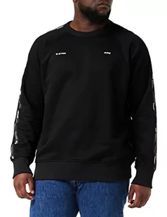 G-STAR RAW Tape Raglan Bluza męska, Czarny (Dk Black D21509-c988-6484), XS - Bluzy męskie - miniaturka - grafika 1