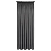 Zasłony - Zasłona Gotowa Agis Na Taśmie 140 x 270 Cm Czarny szt. 1 - miniaturka - grafika 1