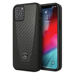 Mercedes MEHCP12MACABK iPhone 12/12 Pro 6,1" czarny/black hardcase Carbon Dynamic Line - Etui i futerały do telefonów - miniaturka - grafika 1