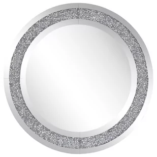 Beliani Lustro ścienne 70 cm srebrne ERBRAY - Lustra - miniaturka - grafika 1