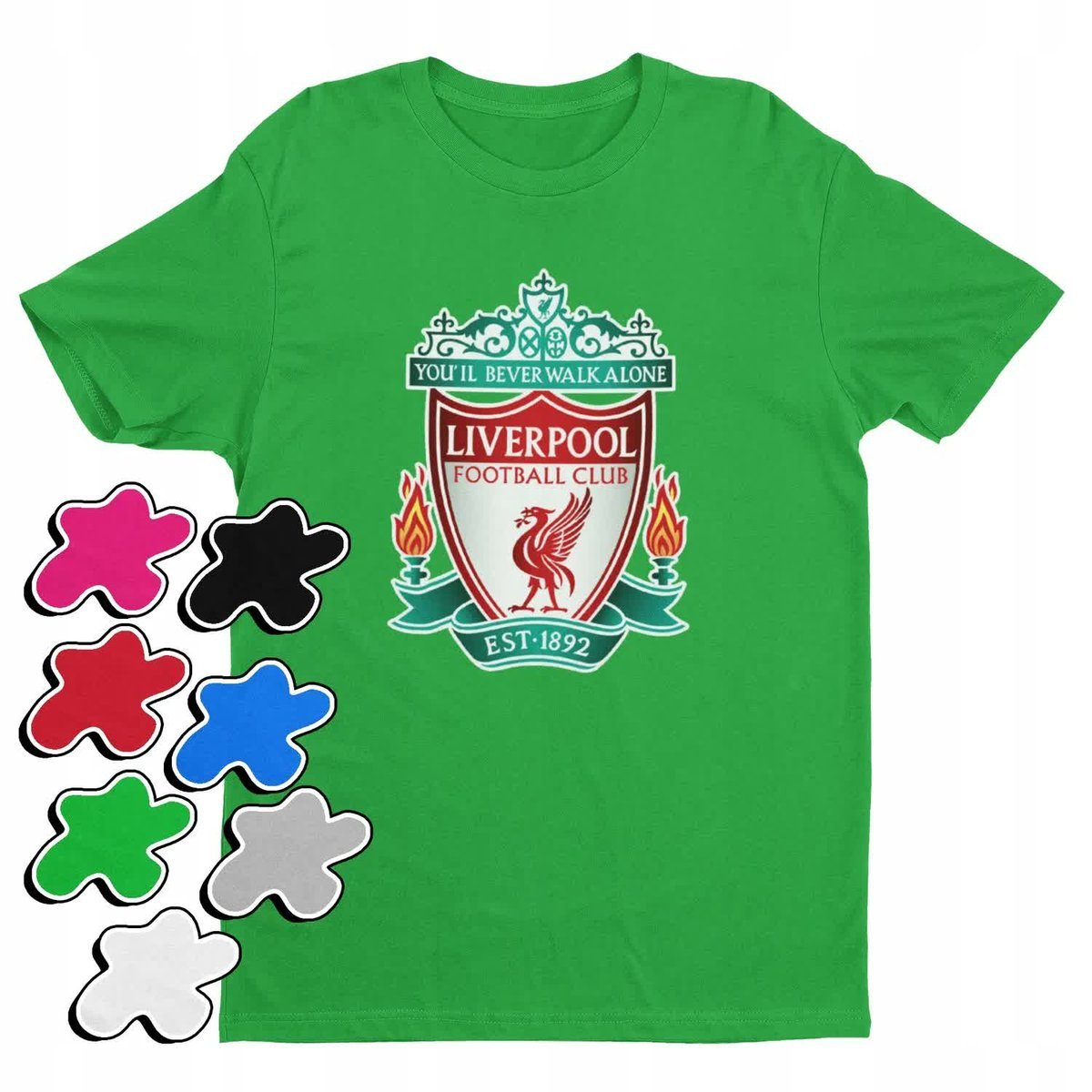 Koszulka T-Shirt Dziecięca Z Nadrukiem Liverpool Piłka Nożna -L 146-158