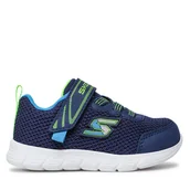 Buty dla chłopców - Sneakersy Skechers Mini Trainer 407305N/NVLM Granatowy - miniaturka - grafika 1