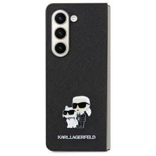 Etui Karl Lagerfeld Saffiano Karl&Choupette Pin na Samsung Galaxy A55 - czarne - Etui i futerały do telefonów - miniaturka - grafika 1