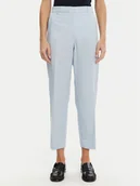 Spodnie damskie - Tommy Hilfiger Chinosy WW0WW40504 Błękitny Straight Fit - miniaturka - grafika 1