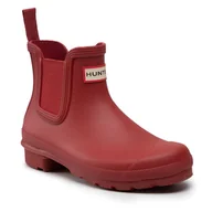 Kalosze damskie - Kalosze Hunter Original Chelsea WFS2078RMA Czerwony - miniaturka - grafika 1