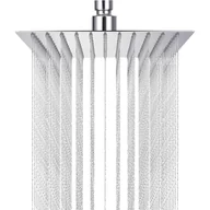 Deszczownice - Kwadratowa deszczownica - 25 cm - stal nierdzewna 304 Kwadratowa głowica prysznicowa, obrotowa głowica prysznicowa sufitowa 360° - miniaturka - grafika 1