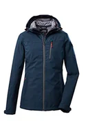 Kurtki damskie - Killtec Damska kurtka softshell / kurtka outdoorowa z kapturem KOS 89 WMN SFTSHLL JCKT; granatowa, 34, 39138-000 - miniaturka - grafika 1