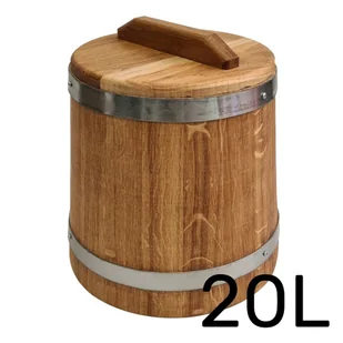 Beczka drewniana dębowa do kiszenia 20l - Beczki - miniaturka - grafika 1
