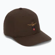 Czapki damskie - Czapka z daszkiem męska Aeronautica Militare HA1246UCT02 chestnut brown WYSYŁKA W 24H 30 DNI NA ZWROT - miniaturka - grafika 1