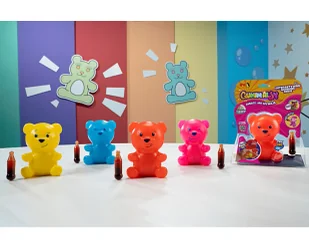 EPEE Gumimalsy Interaktywny gumowy miś Czerwony - Figurki dla dzieci - miniaturka - grafika 5