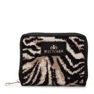 Portfele - Damski portfel wzorzysty na suwak mały - miniaturka - grafika 1