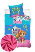 Pościel dla dzieci - Pościel pluszowa licencyjna Psi Patrol coral miś 140x200 Carbotex - miniaturka - grafika 1