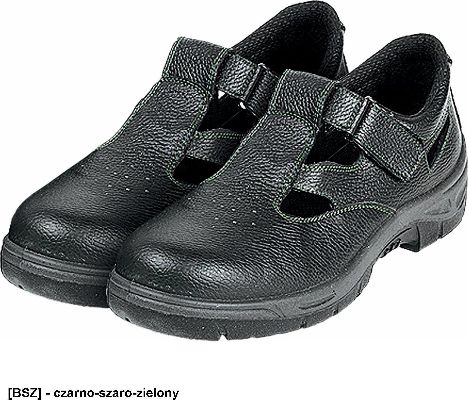 R.E.I.S. BRA BRANDREIS SB - skórzane sandały ochronne, stalowy podnosek 45