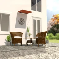 Markizy - vidaXL Zwijana markiza, 100x150 cm, pomarańczowo-brązowa vidaXL - miniaturka - grafika 1